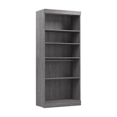Bestar Pur 36W Closet Organizer in Bark Grey