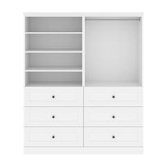 Versatile 72W Closet Organizer with Drawers