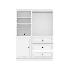 Versatile 61W Closet Organizer System with Doors