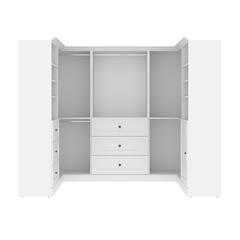 Versatile 108W U-Shaped Walk-In Closet Organizer