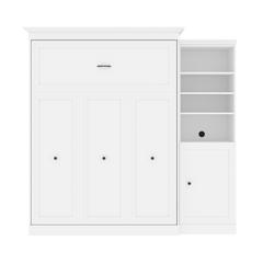 Versatile Queen Murphy Bed and Closet Organizer with Doors (92W)
