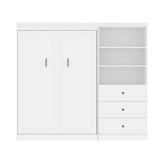 Versatile Full Murphy Bed and Closet Organizer with Drawers (95W)