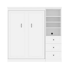Versatile Full Murphy Bed and Closet Organizer with Drawers (84W)