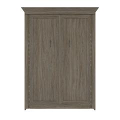 Versatile 66W Full Murphy Bed in Walnut Gray