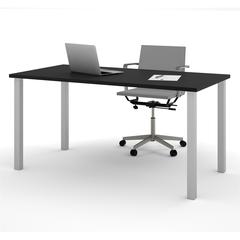 60W Table Desk with Square Metal Legs