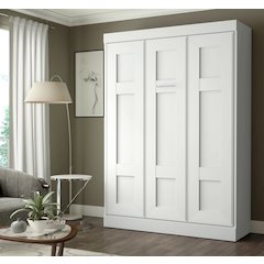 Edge Full Wall bed in White