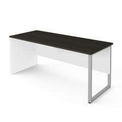 72W Table Desk with Rectangular Metal Leg