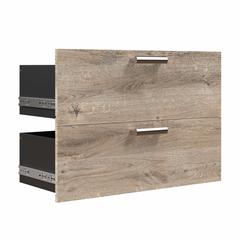 Bestar Cielo 2 Drawer Set for Cielo 30W Closet Organizer in Rustic Brown