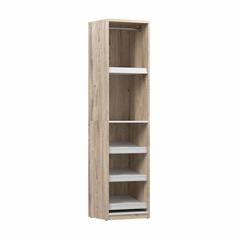 Cielo 20W Closet Organizer in Rustic Brown and White