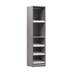 Cielo 20W Closet Organizer in Bark Gray and White
