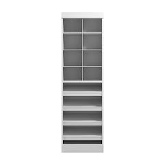 72W L-Shaped Standing Desk with Dual Monitor Arm and Storage