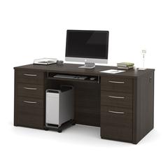 66W Executive Desk with Two Pedestals
