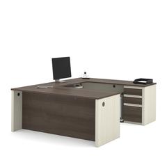 72W U-Shaped Executive Desk with Pedestal