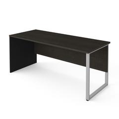 72W Table Desk with Rectangular Metal Leg