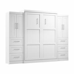 Pur Queen Murphy Bed with Closet Storage Cabinets (115W)