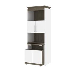 Orion 30W Tall Storage Cabinet with Doors and Fold-Out Desk