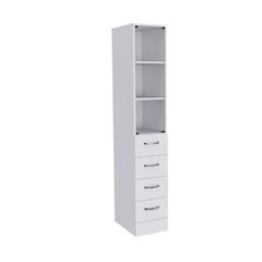 Vangard Linen Cabinet White MDF
