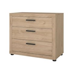 Brown Bedroom Drawer Chest with 3 Drawers and Timeless Design