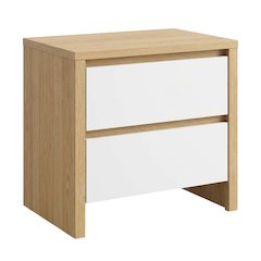Timeless 17-Inch Tall Nightstand with 2 Drawers in Classic Finish