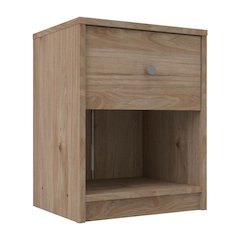Hickory Nightstand with One Drawer and Timeless Style
