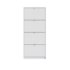 Bright 4 Drawer Shoe Cabinet, White