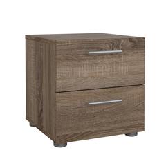 Austin 2 Drawer Nightstand, Truffle Oak