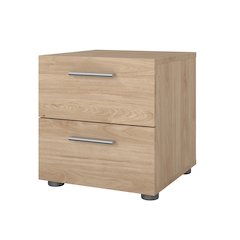 Pepe 2 Drawer Nightstand, Jackson Hickory