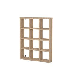 Hyper 12 Cubby Wall Unit, Jackson Hickory