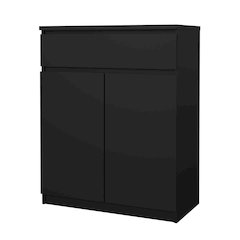 Scottsdale 1 Drawer, 2 Door Sideboard, Black Matte