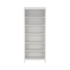 Madrid Adjustable 6 Shelf Bookcase, Open Storage Home Office Bookshelf, White