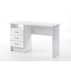 Whitman Desk with 3 Drawers, White