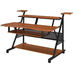 Willow Music Desk Cherry & Black