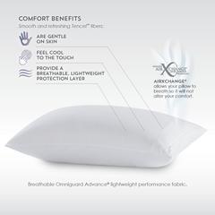 Tencel Pillow Protector Standard, White