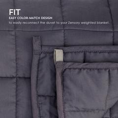 Zensory Duvet Cover - Midnight Blue 48"x72", Midnight Blue