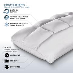 SUB-0° SoftCell Chill Select Pillow Queen, White