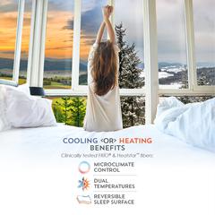 ReversaTemp 5-Sided Mattress Protector Cal King, White