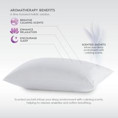 AromaTherapy Pillow Protector King, White