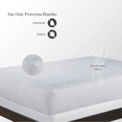 StainGuard Cotton Terry 1-Sided Mattress Protector Cal King, White