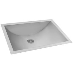 16 x 13 inch Brushed Stainless Steel Rectangular Bathroom Sink Undermount
