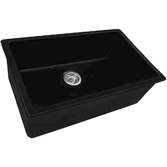 30-inch Fireclay Undermount / Drop-in Topmount Kitchen Sink Single Bowl