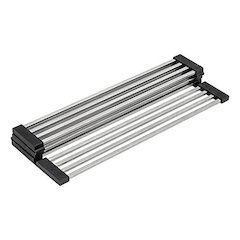 Ruvati Stainless Steel and Silicone Foldable Drying Rack for RVG1533 Farmhouse Workstation Sink - RVA1393