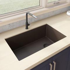Ruvati 32 x 19 inch epiGranite Undermount Single Bowl Kitchen Sink