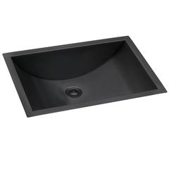 Ruvati 16 x 11 inch Gunmetal Black Undermount Bathroom Sink Stainless Steel