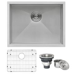 Ruvati 23-inch Undermount 16 Gauge Zero Radius Kitchen Sink Single Bowl