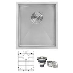 Ruvati 16-inch Undermount 16 Gauge Zero Radius Bar Prep Sink Single Bowl