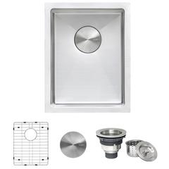 Ruvati 14-inch Undermount Bar Prep Sink 16 Gauge Rounded Corners Single Bowl