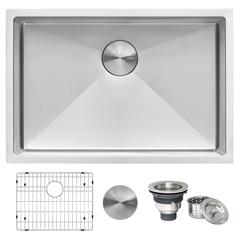 Ruvati 26-inch Undermount Kitchen Sink 16 Gauge Rounded Corners Single Bowl