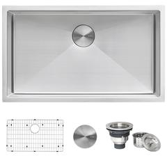 Ruvati 32-inch Undermount 16 Gauge Rounded Corners Kitchen Sink Single Bowl