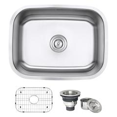 Ruvati 24-inch Undermount 16 Gauge Stainless Steel Kitchen Sink Single Bowl