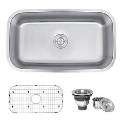 Ruvati 32-inch Undermount 16 Gauge Stainless Steel Kitchen Sink Single Bowl